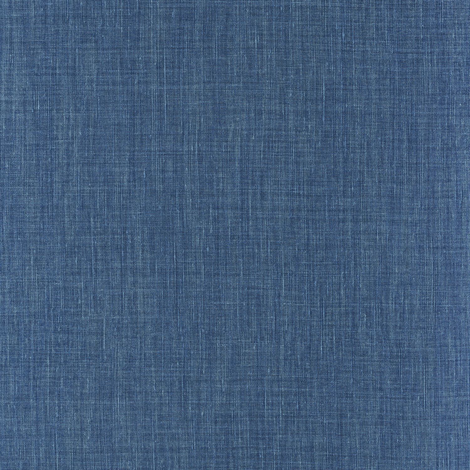 Structural wallpaper resembling linen canvas SHINOK - BLEU ELECTRIQUE dark blue
