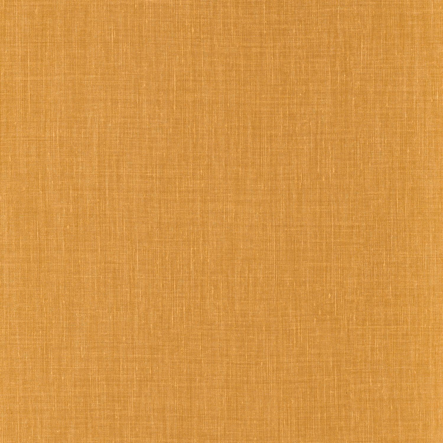 Structural wallpaper resembling linen canvas SHINOK - OCRE orange