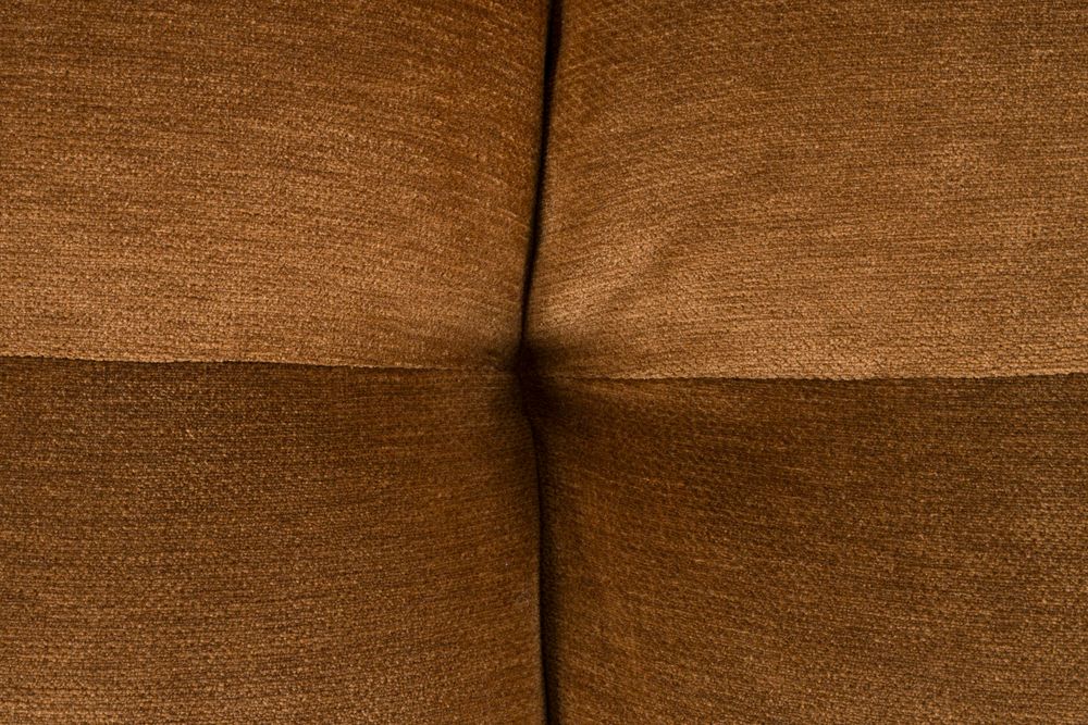 Modulares Sofa HACKMAN - linkes Endelement aus cognacfarbenem Samt