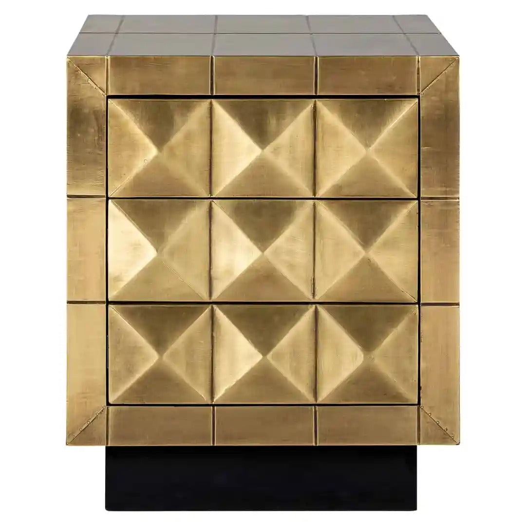 COLLADA gold nightstand