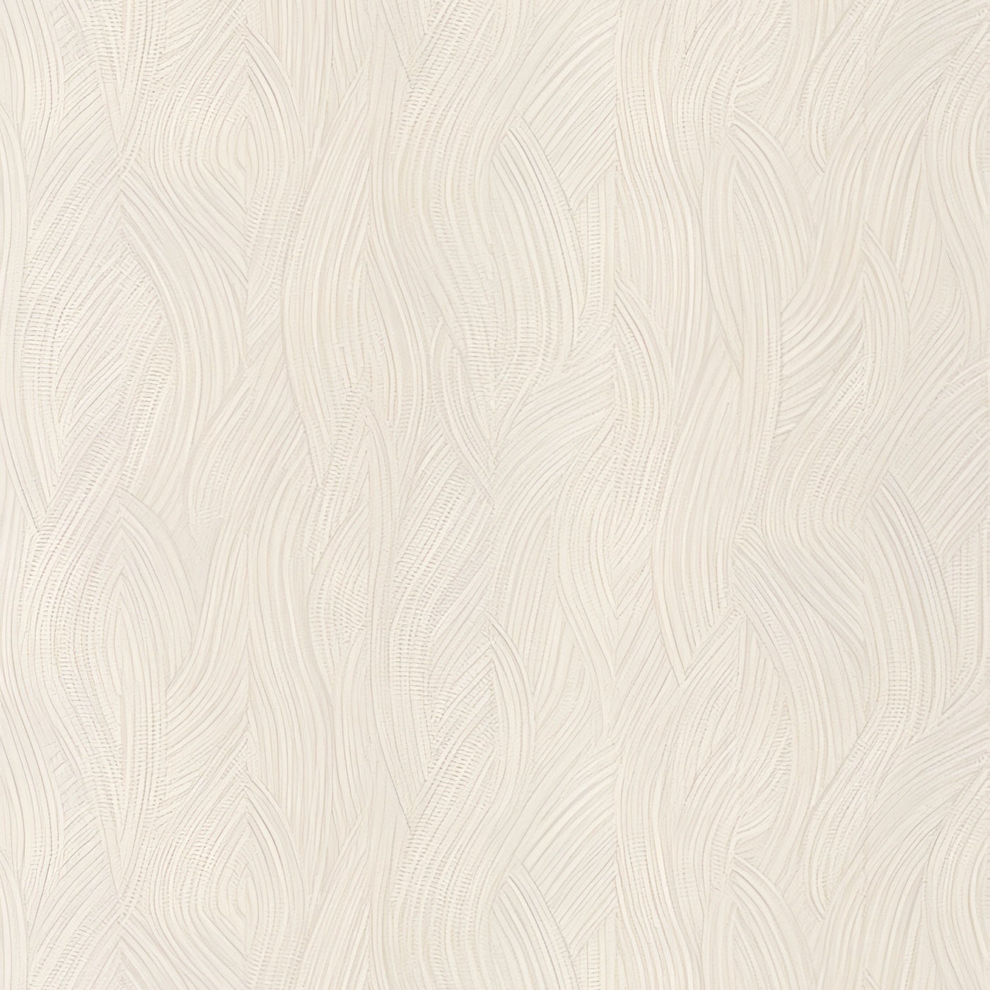Structural wallpaper with an abstract wavy pattern JASSINE - IVORY