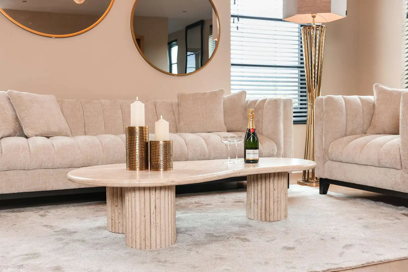 Couchtisch LA CANTERA Travertin
