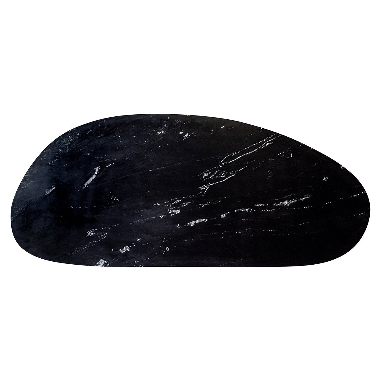 Tisch TROCADERO schwarzer Marmor mit schwarzem Gestell