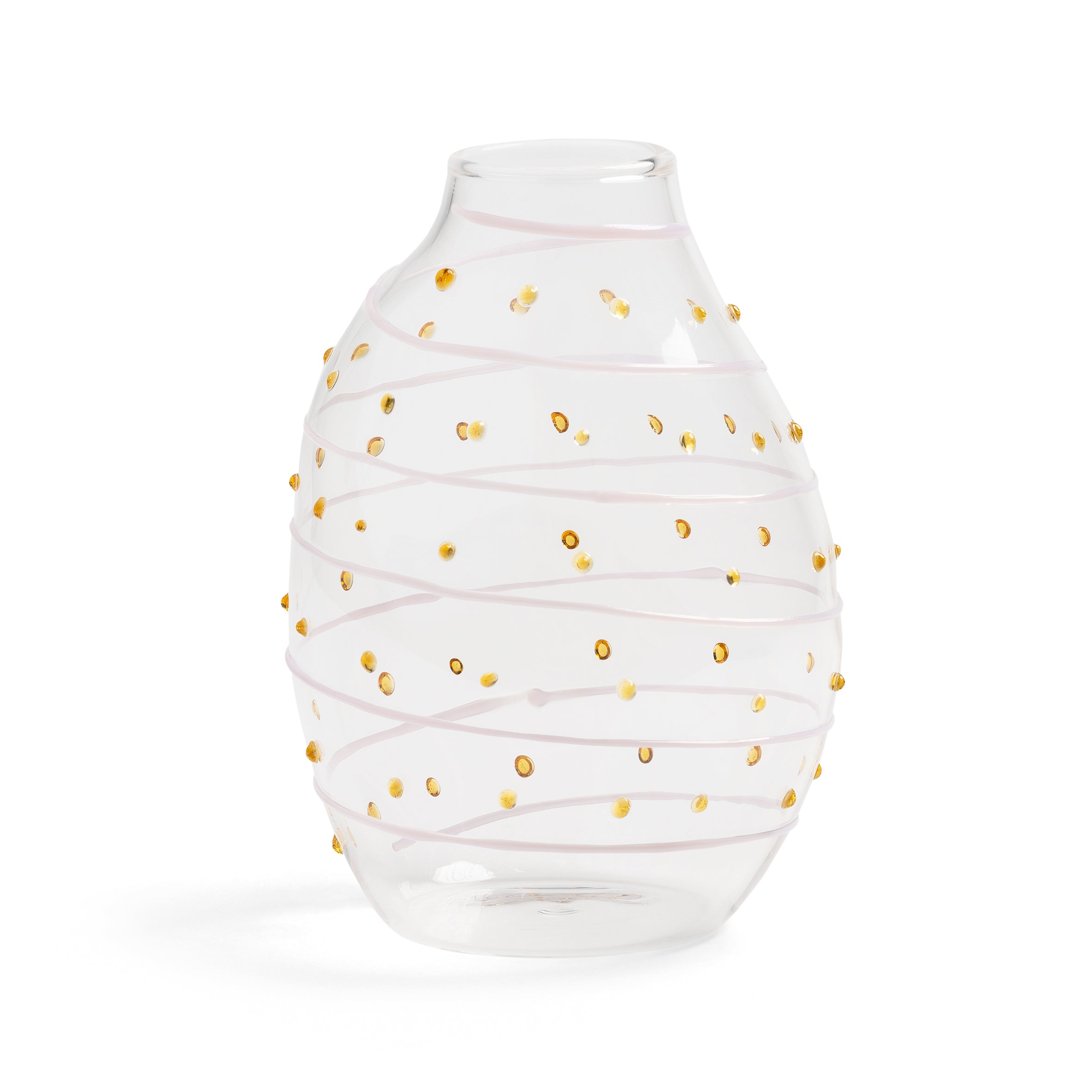 Vasen-Set CRAFT transparent mit bunten Mustern