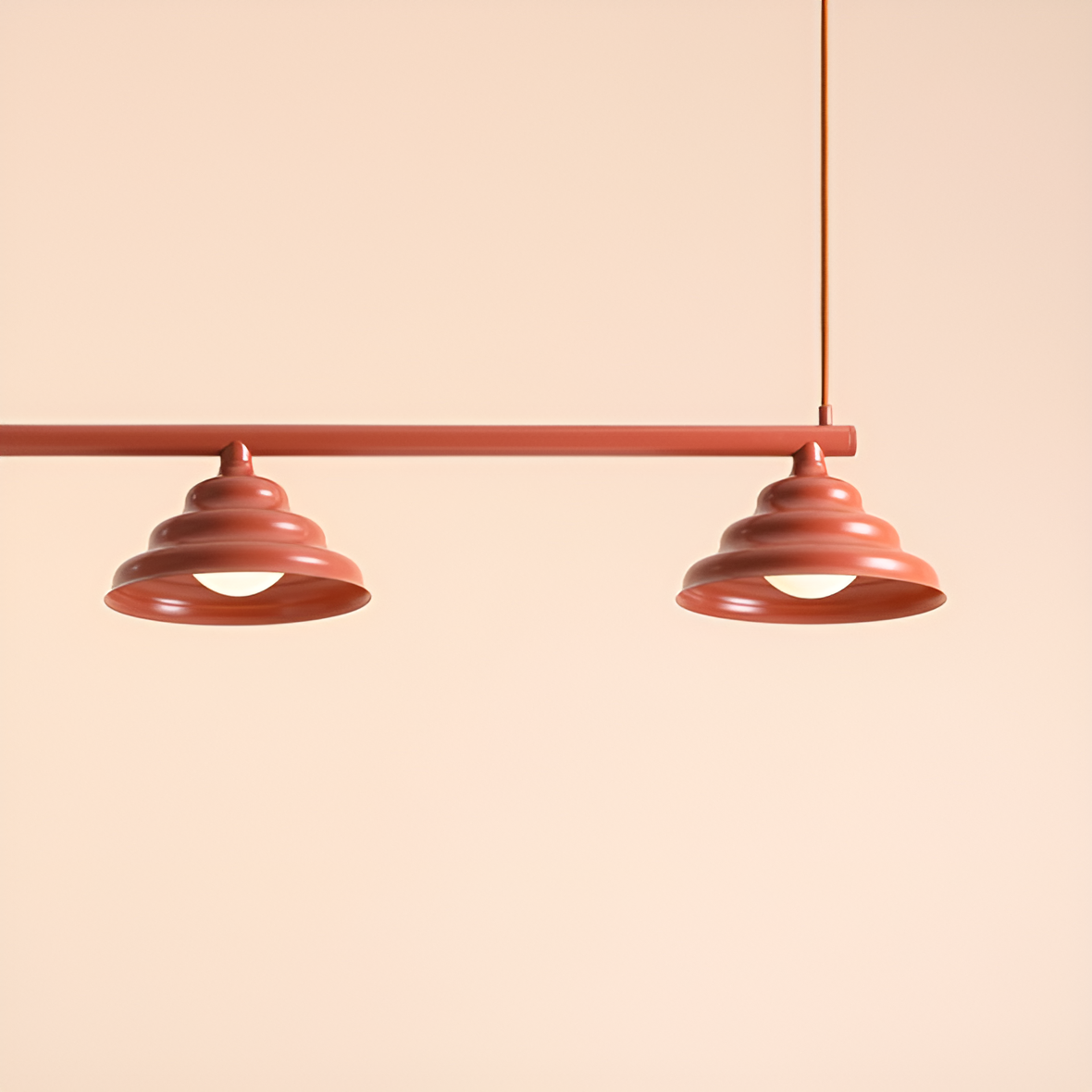 Hanging lamp wave brick