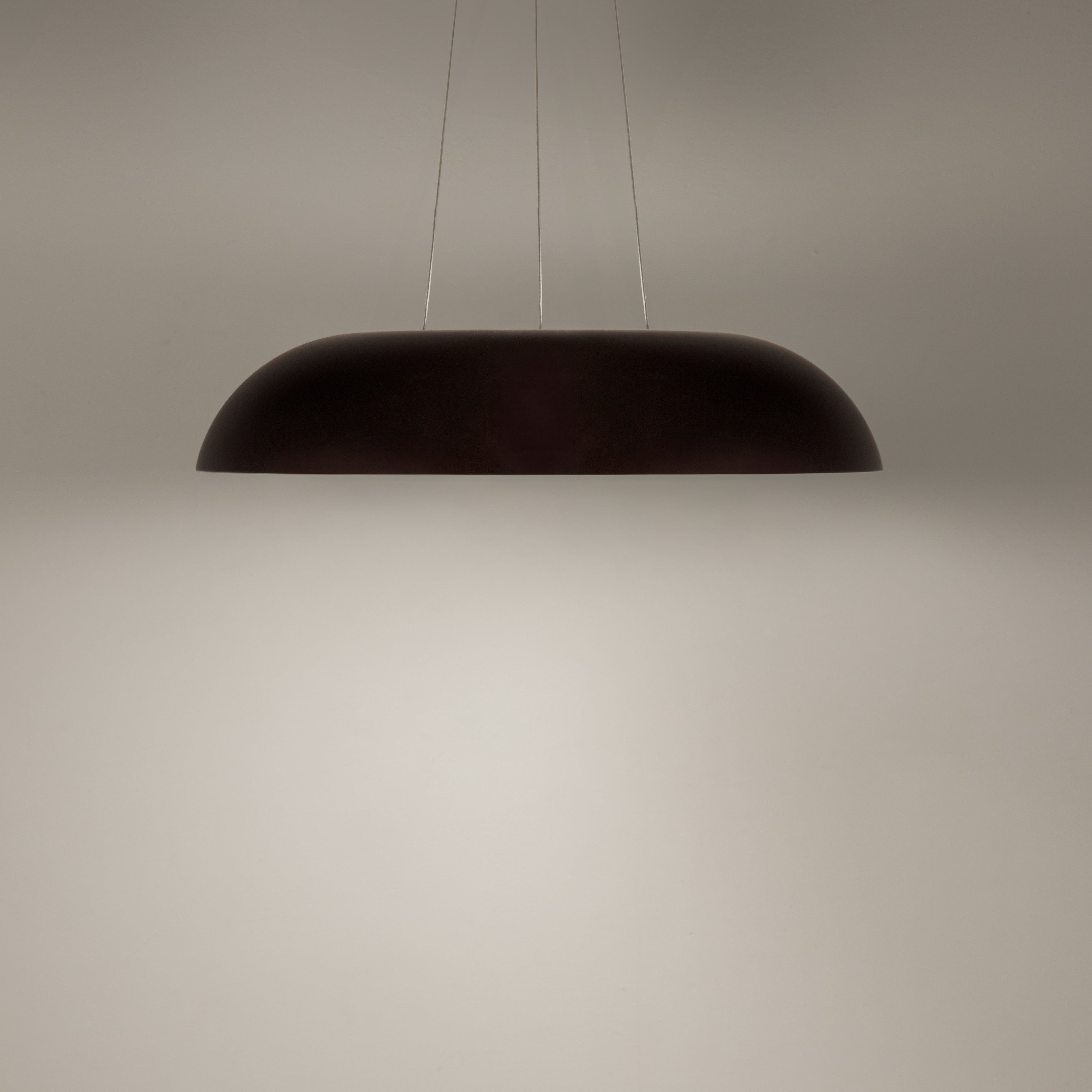 Hängelampe MAGGIOLONE in mattem Braun