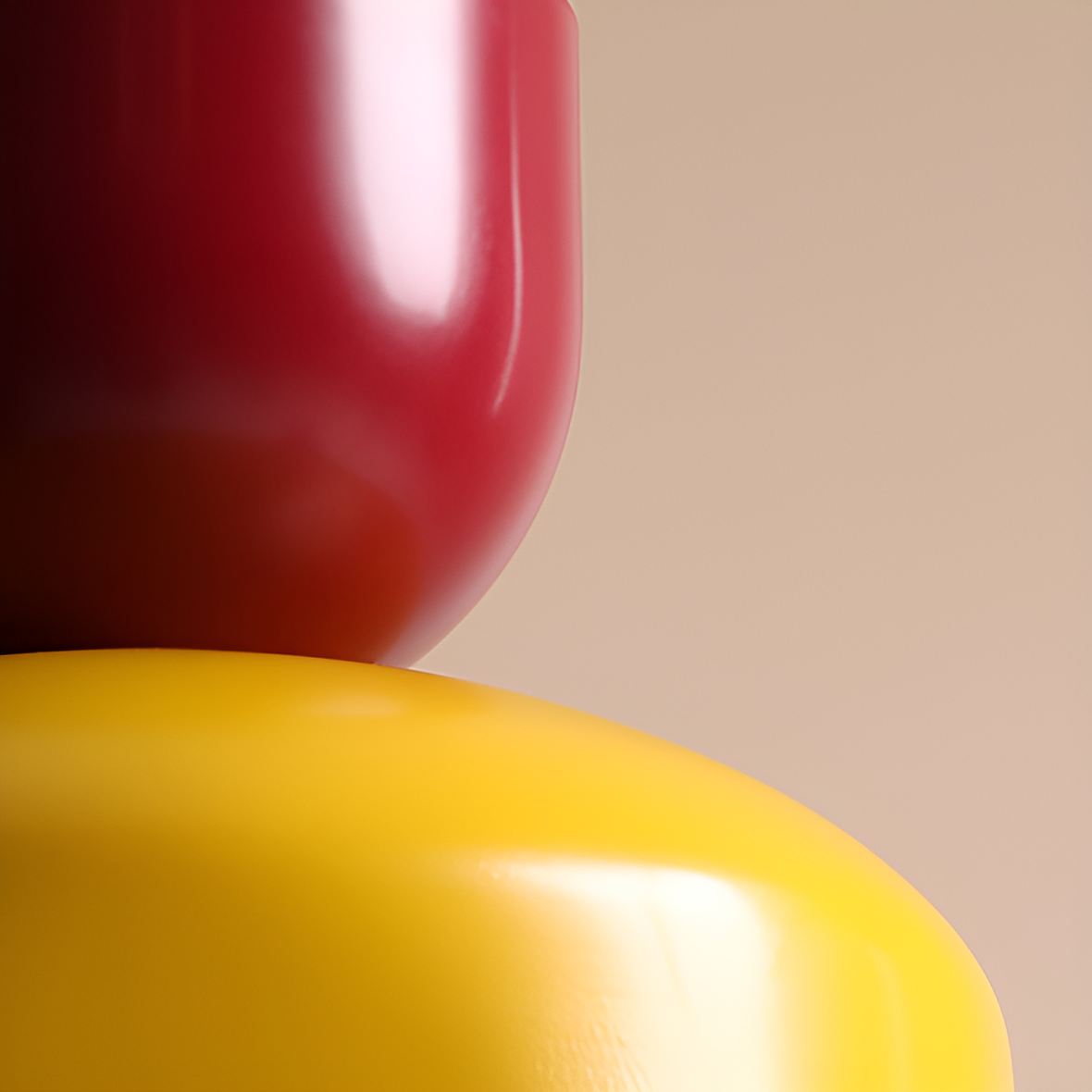 Hanging lamp for burgundy with yellow