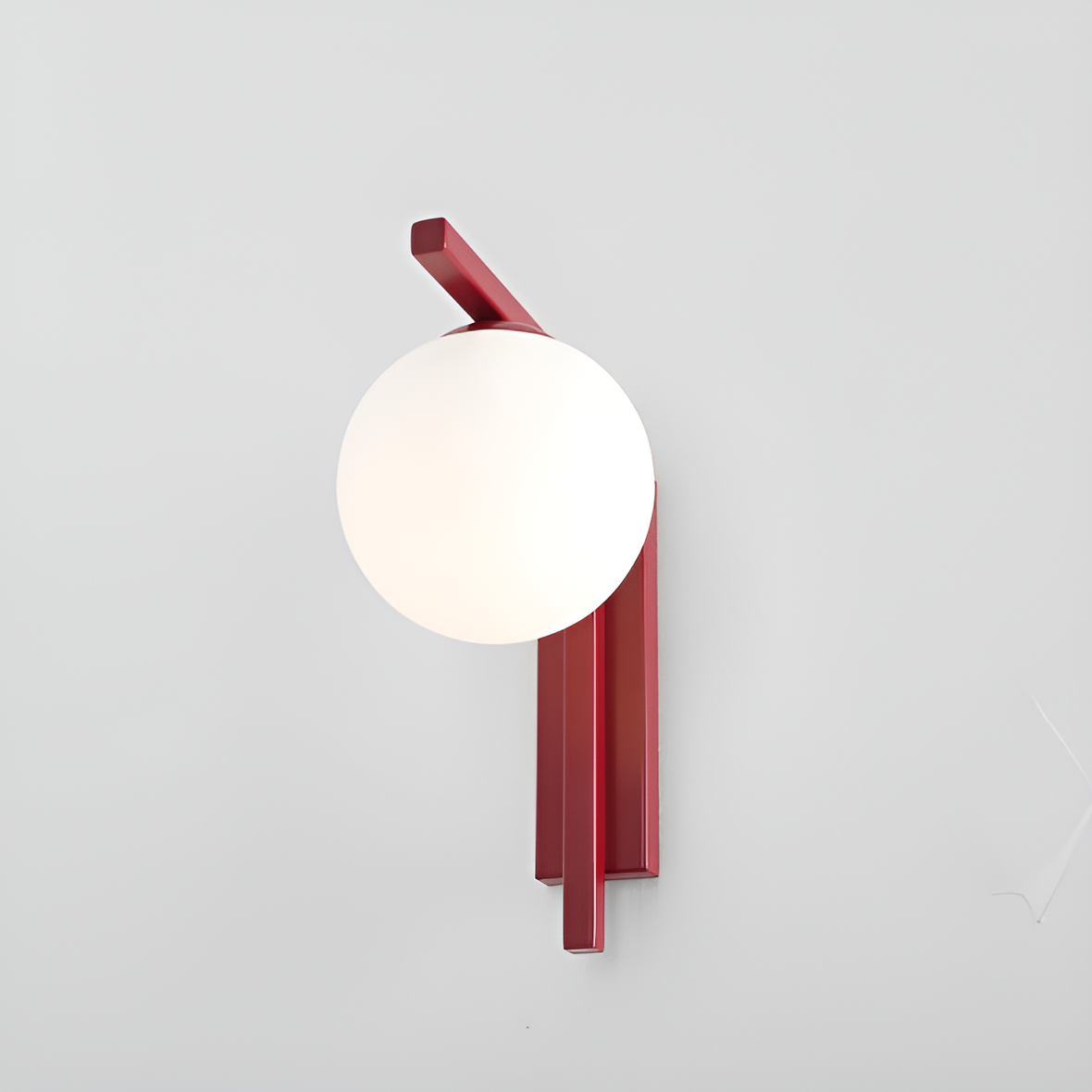 Wall lamp from burgundy