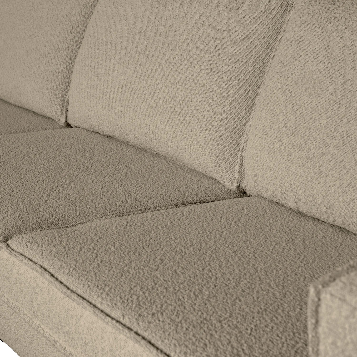 Links -Hand -Ecke Rodeo Beige Bouclé