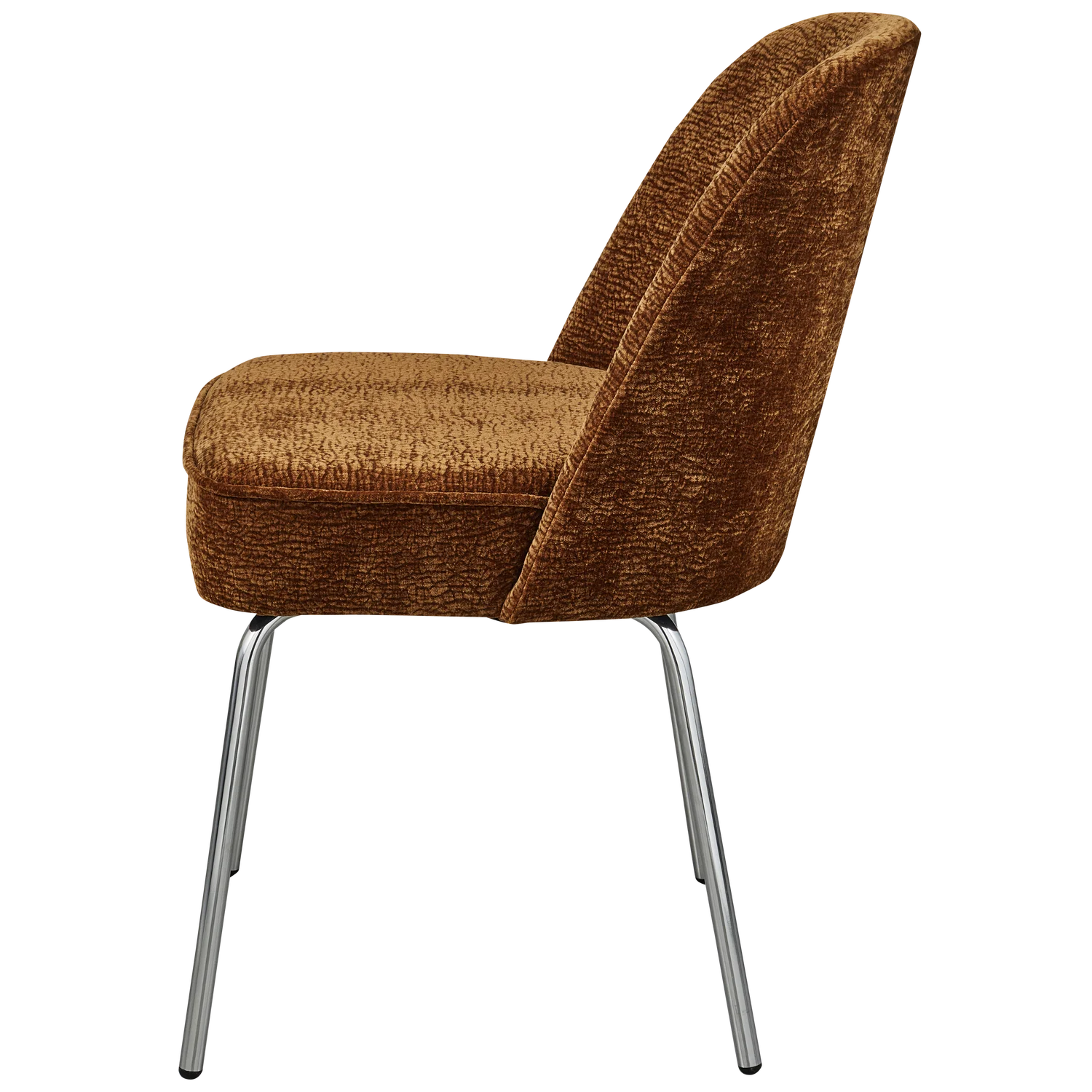 Vogue 3d Brown Chair Szenil mit einer Chrombasis