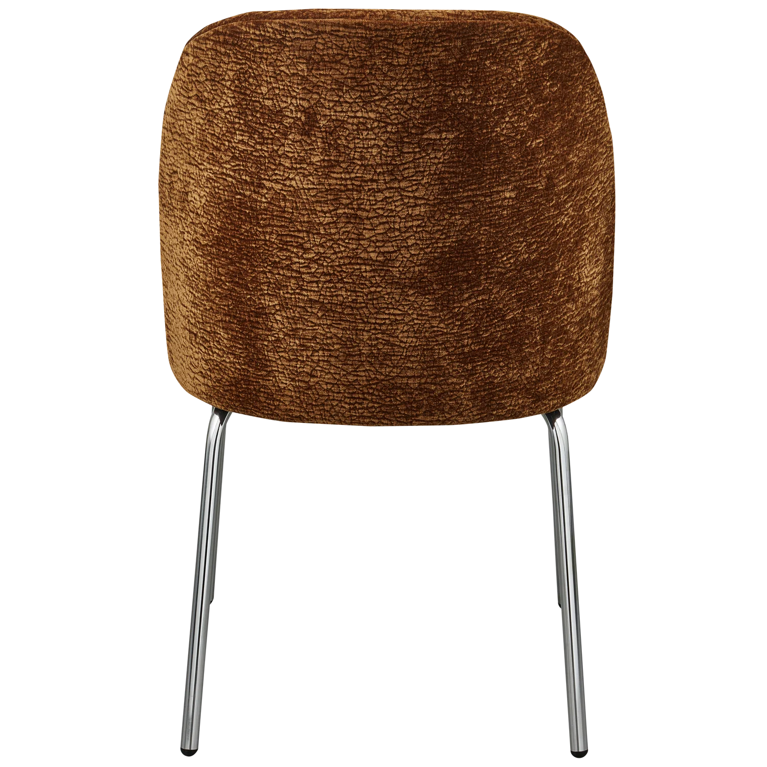 Vogue 3d Brown Chair Szenil mit einer Chrombasis