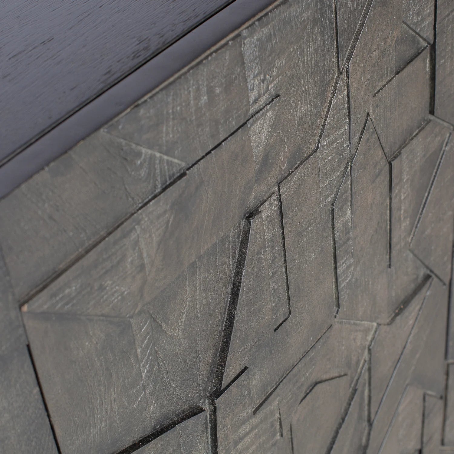 Count chest of drawers black mango wood