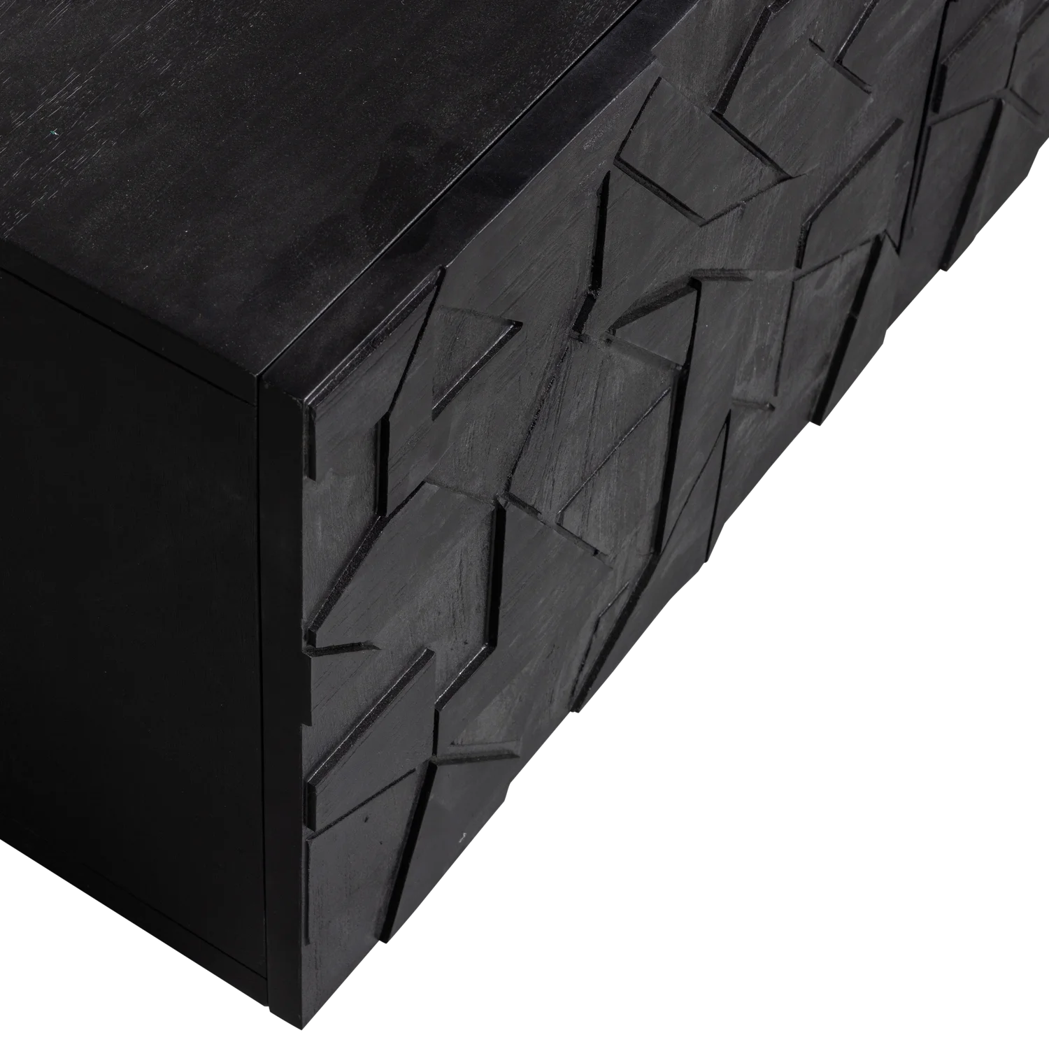 RTV council cabinet black mango wood