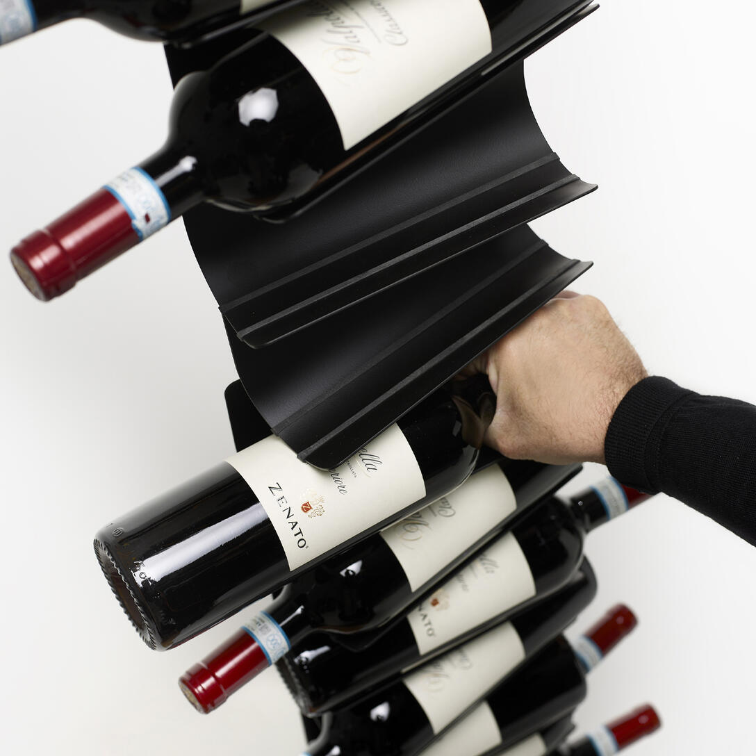 Hängeständer für Wein PTOLOMEO VINO braun