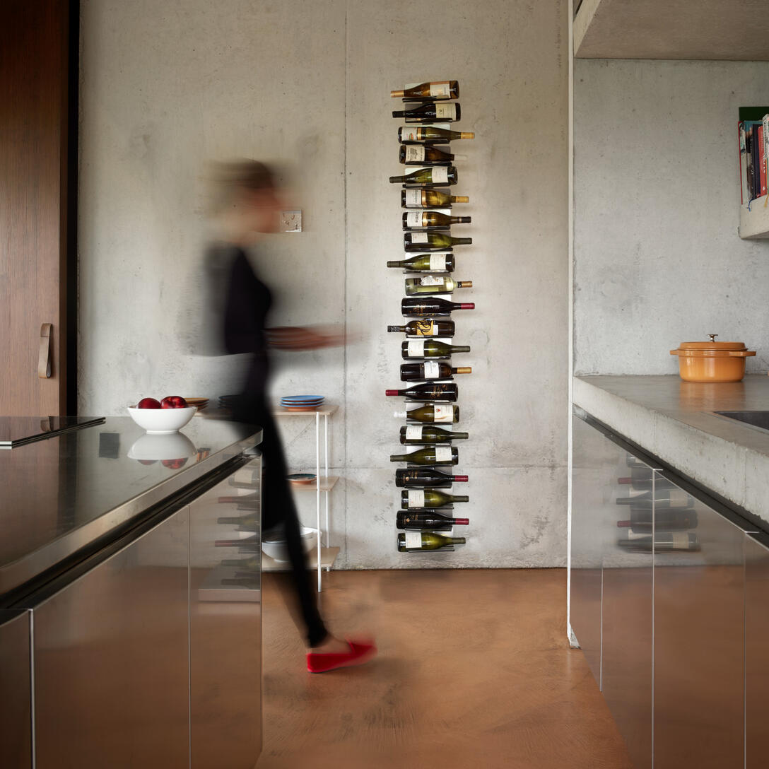 Hängeständer für Wein PTOLOMEO VINO braun