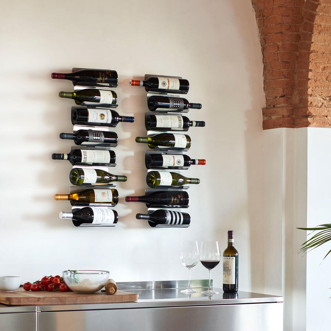 Hängeständer für Wein PTOLOMEO VINO braun