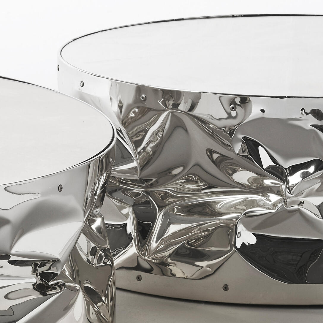 TAB.ULONE silver coffee table