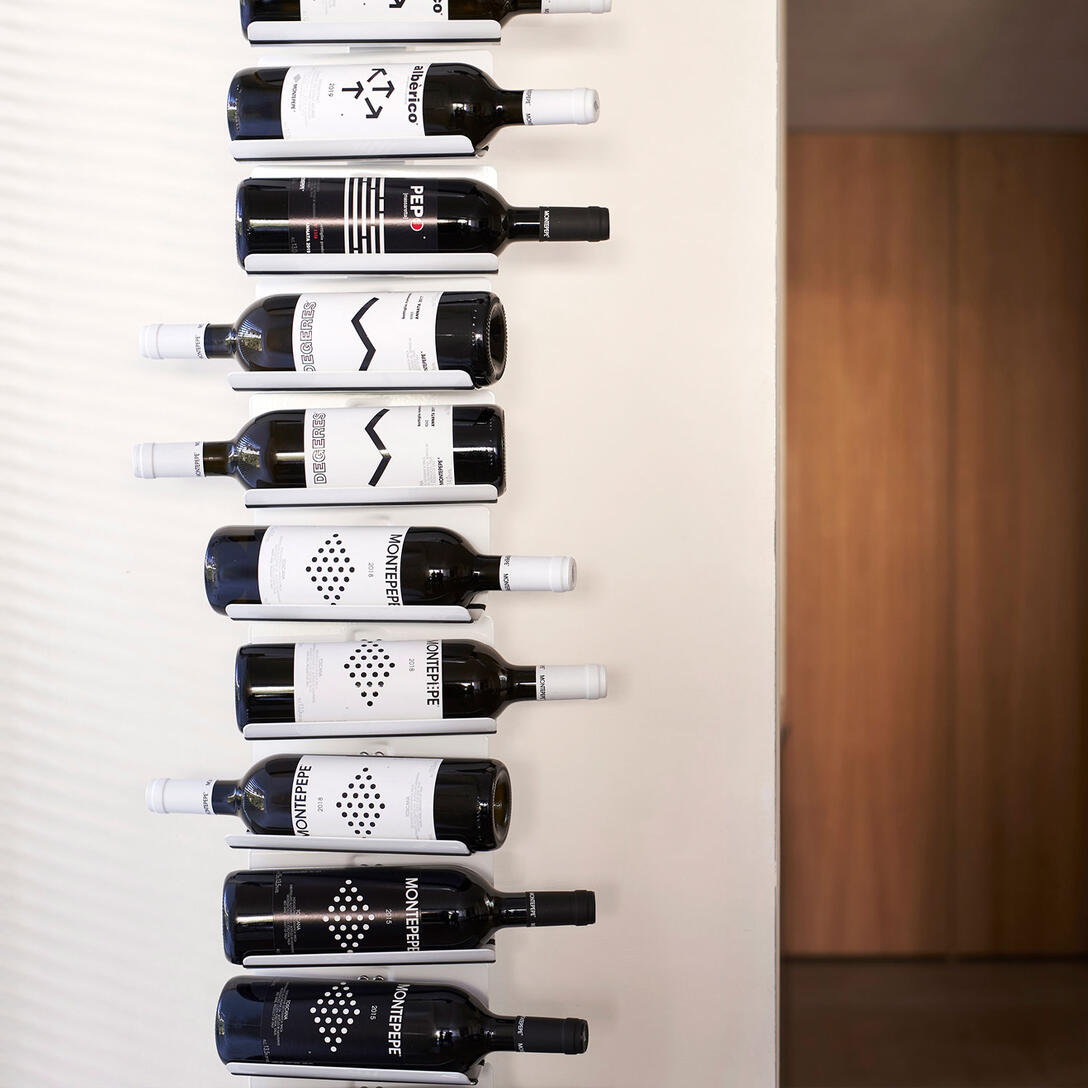 Hängeständer für Wein PTOLOMEO VINO braun