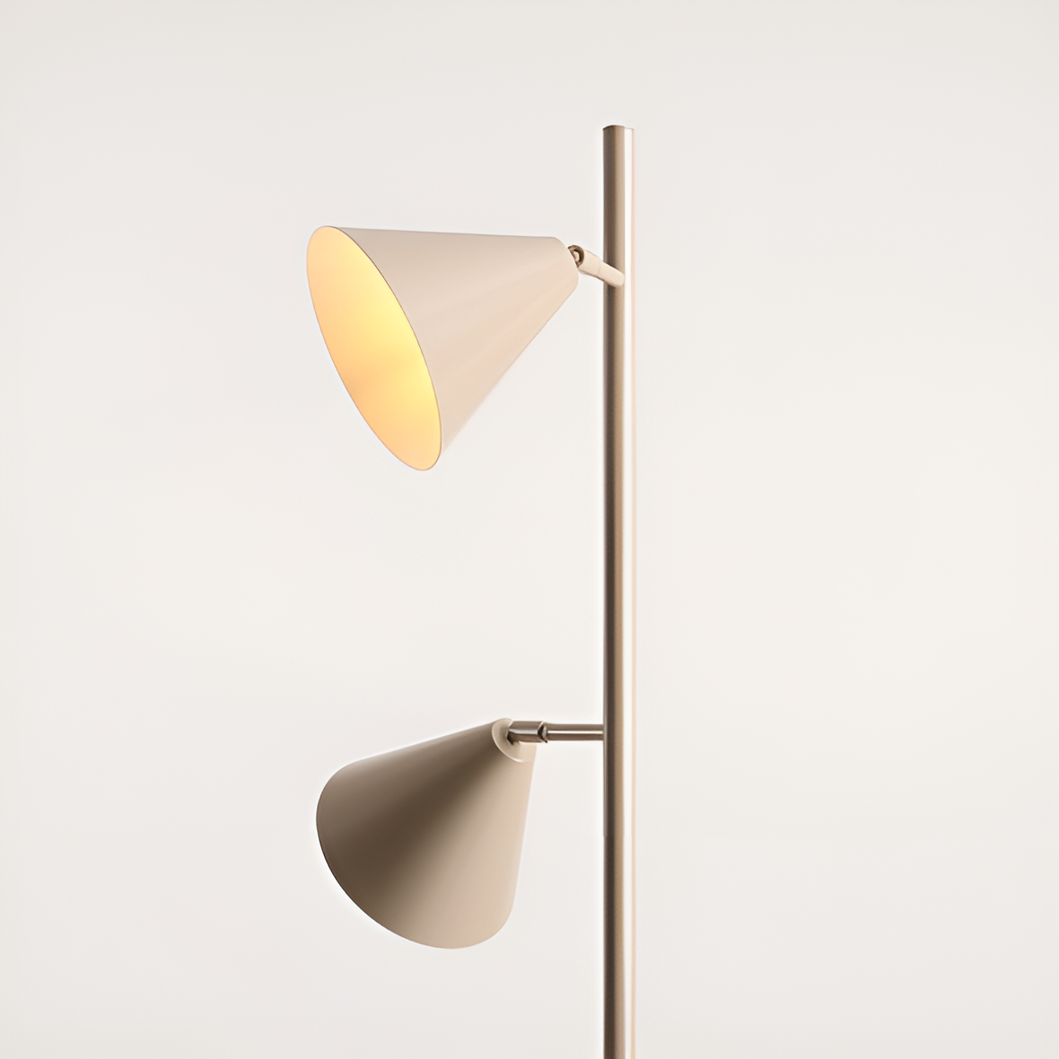 Stehleuchte FORM DUO beige