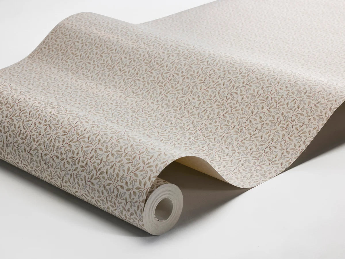 Tapete mit Pflanzenmotiv IDA beige mit Weiß