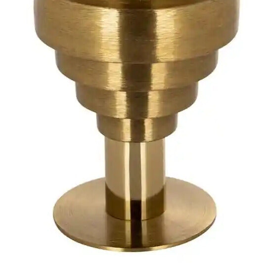 RENAO side table with black top and gold