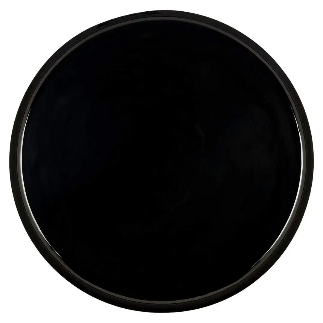 RENAO side table with black top and gold