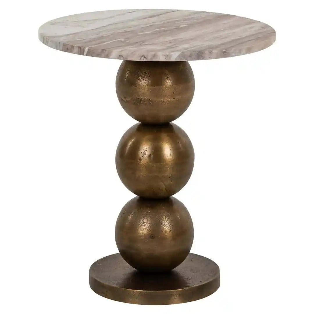BARLEY Antique Gold Side Table