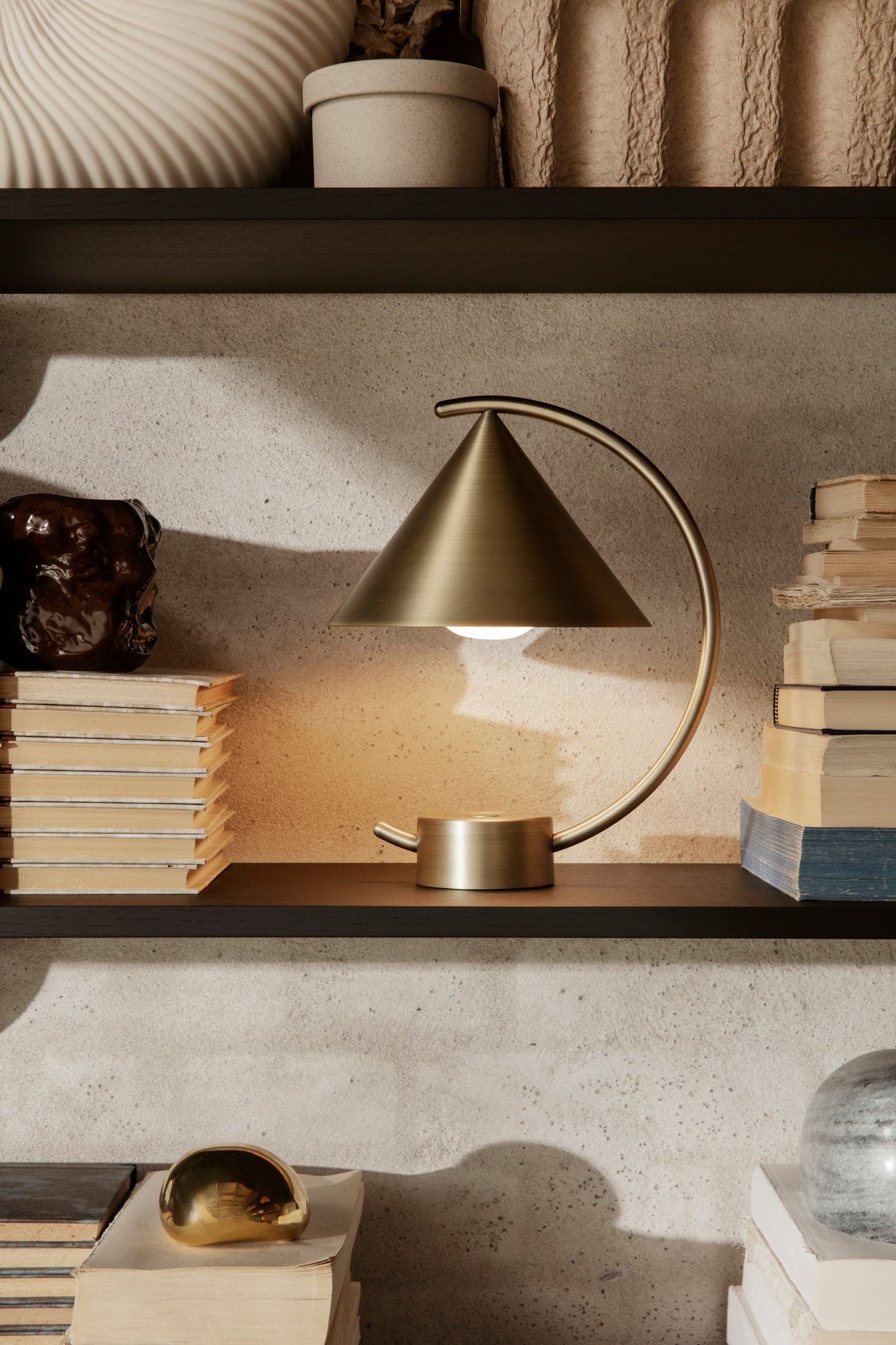 MERIDIAN Tragbare Lampe Messing