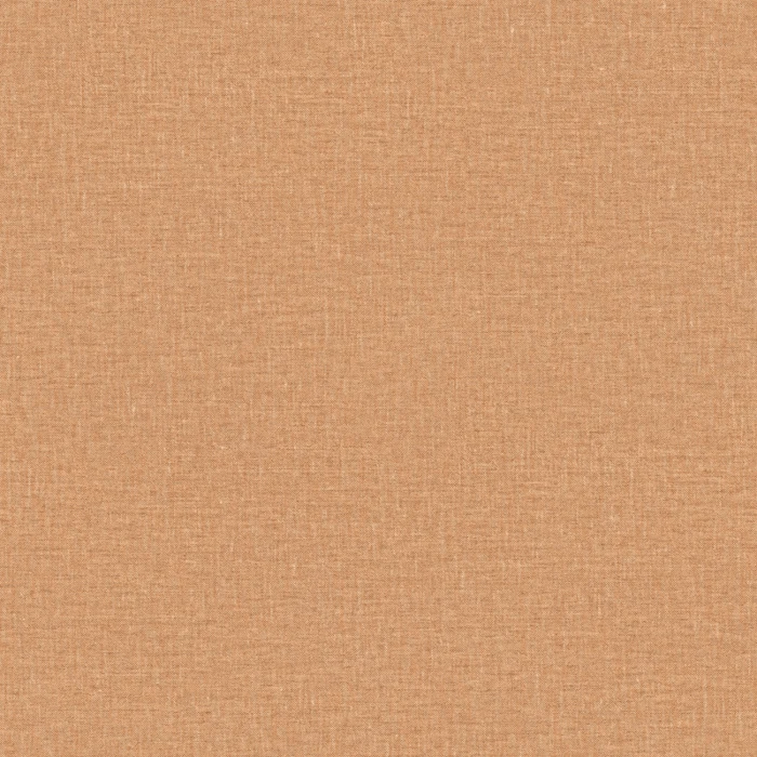 Structural vinyl wallpaper resembling linen canvas LINA - NUDE caramel beige