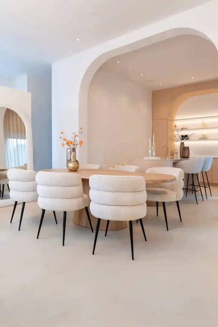 Ovaler Tisch FICTUS beige