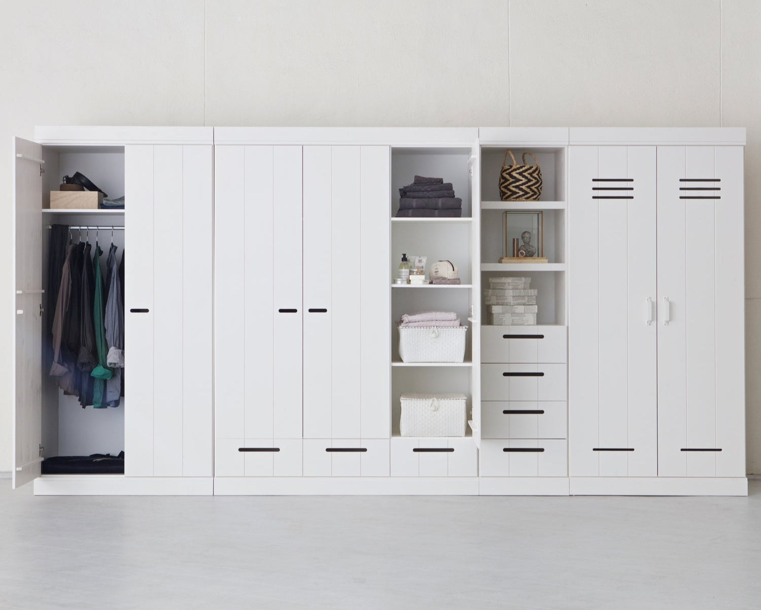 Connect white 2-door wardrobe