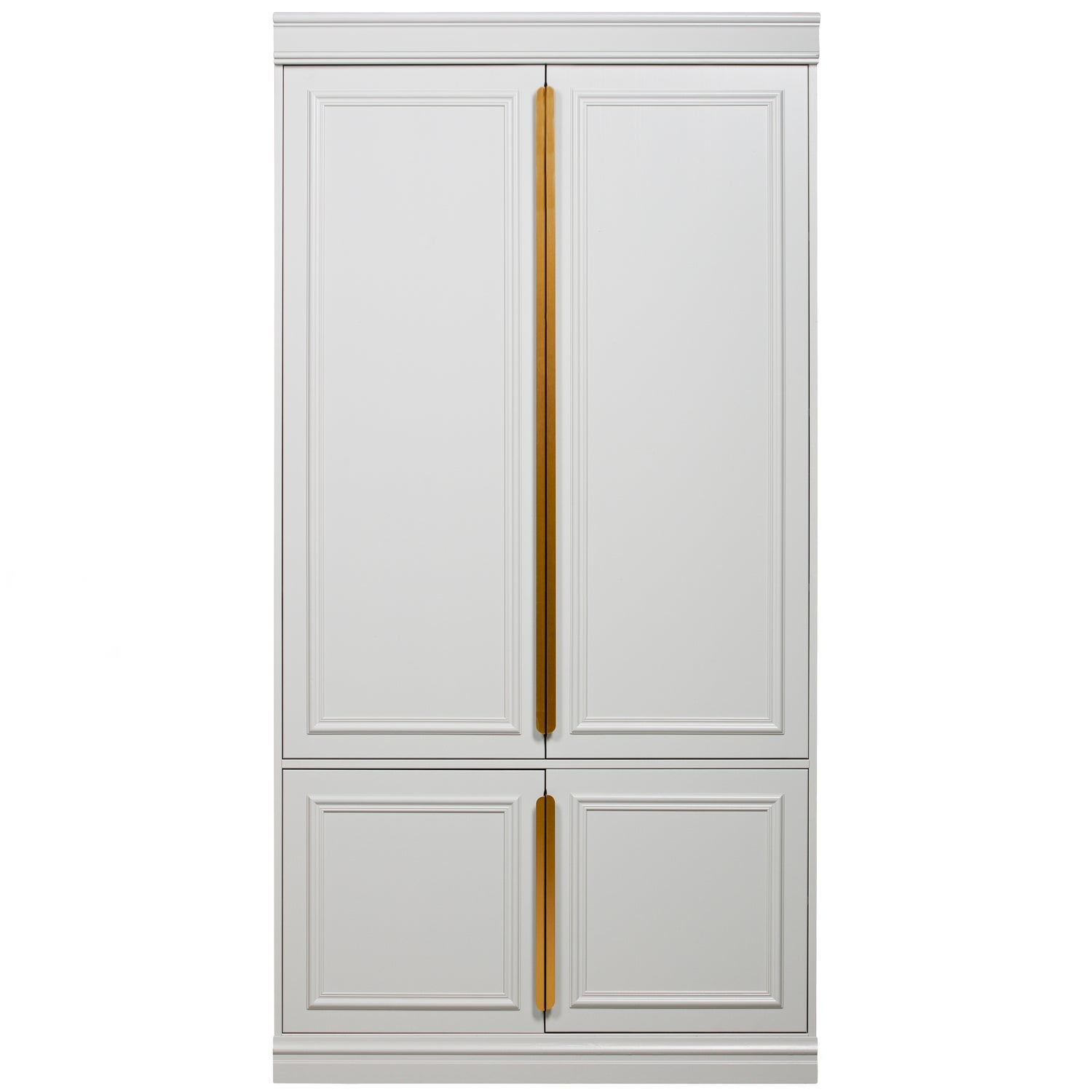 A light gray organizer with ancient gold