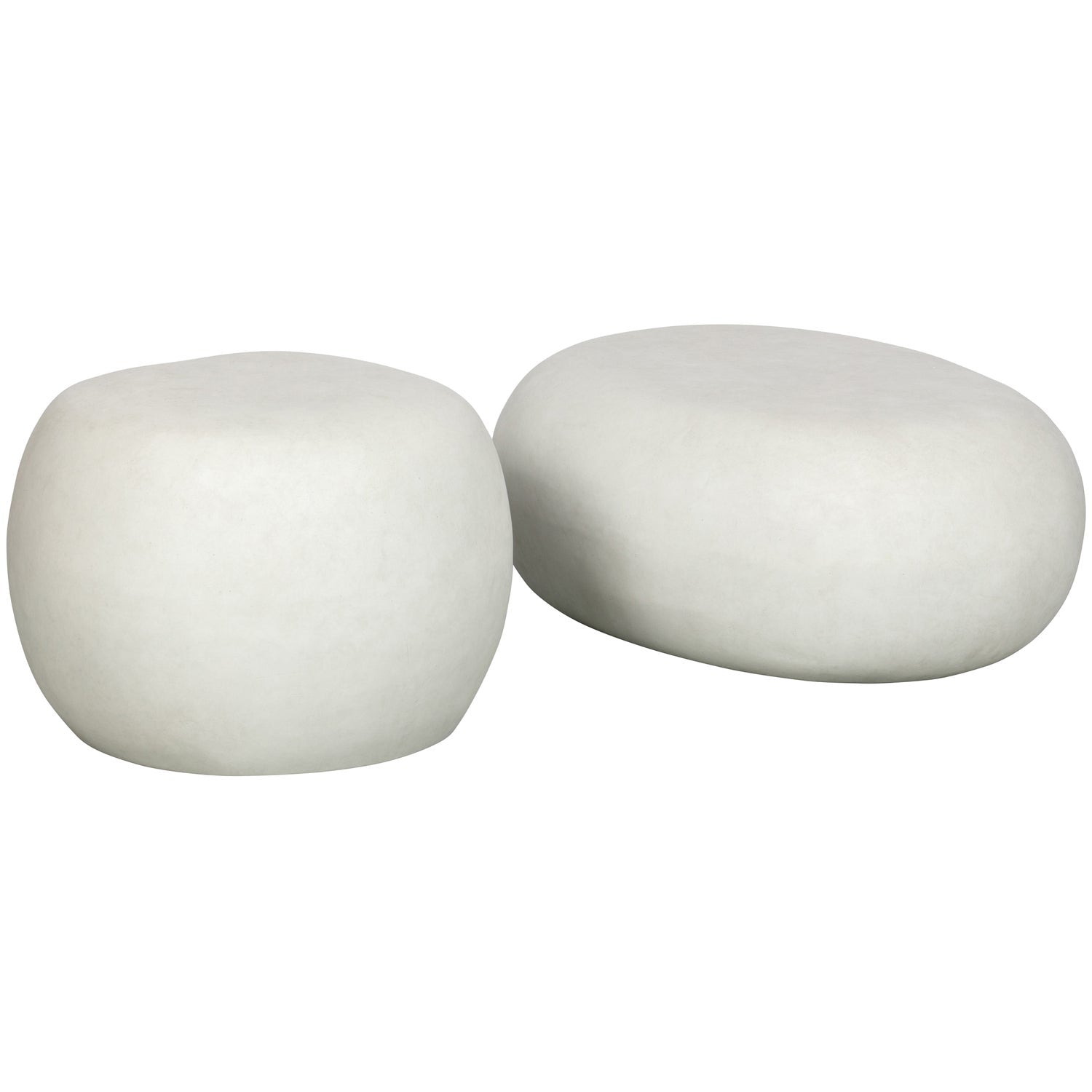 White Outdoor Side Table PEBBLE