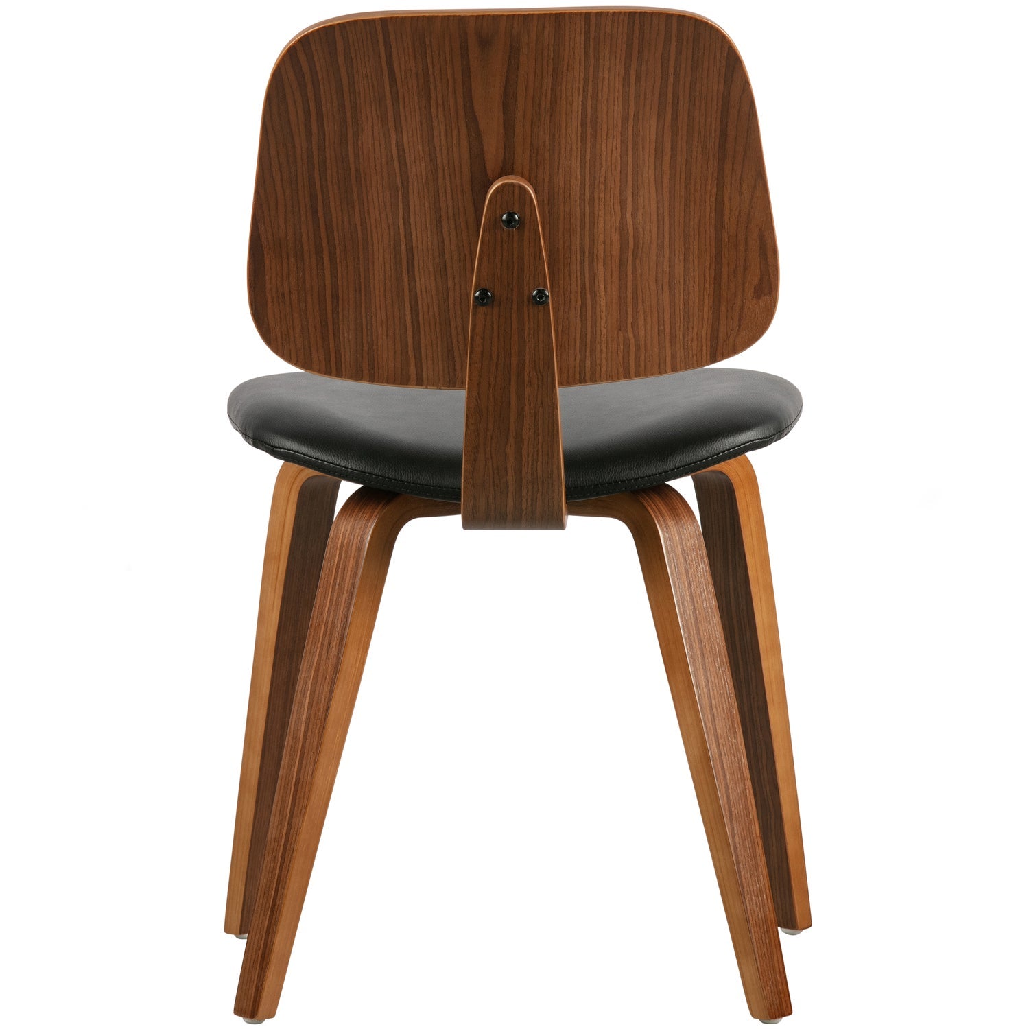 CLASSIC Chair walnut veneer with black eco-leather