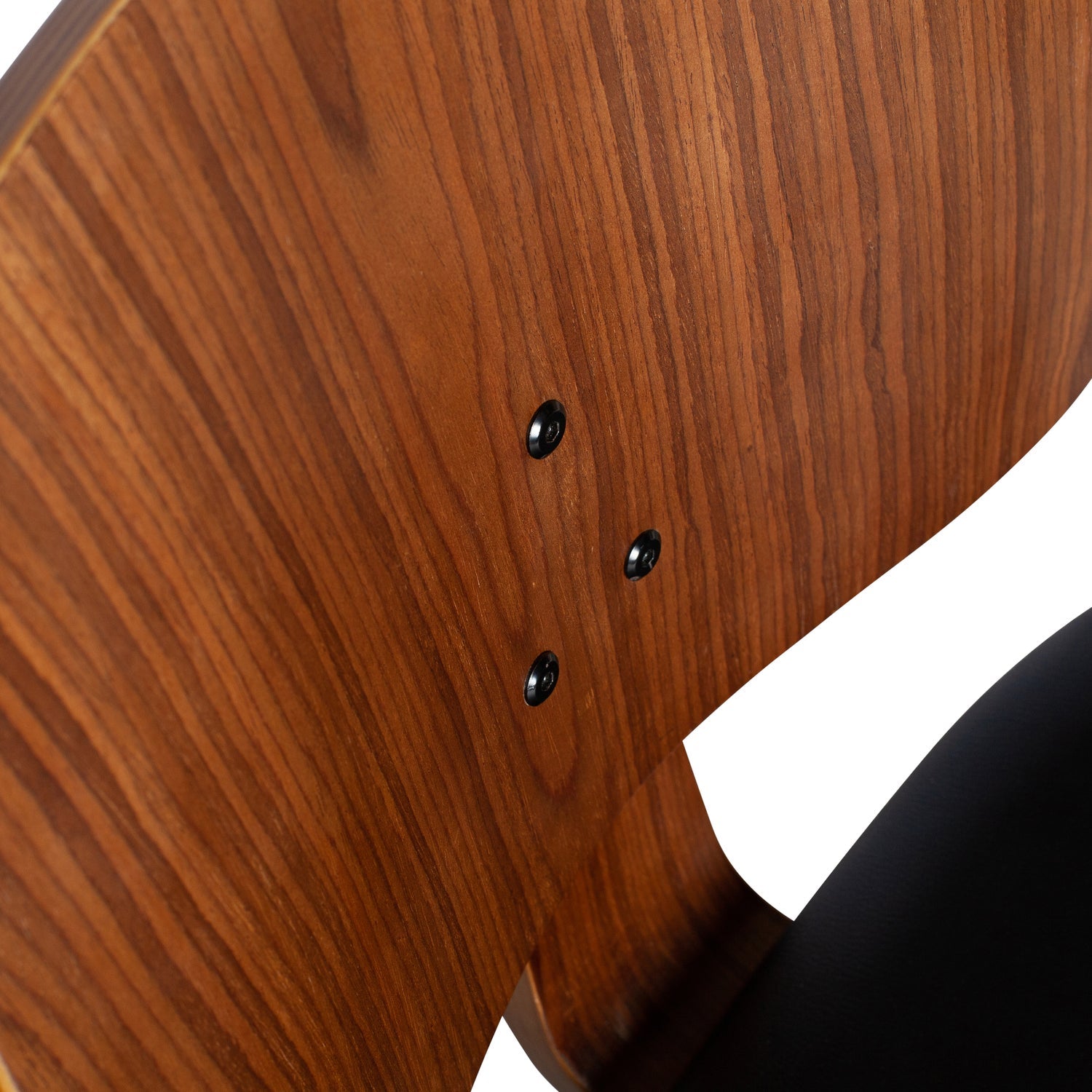 CLASSIC Chair walnut veneer with black eco-leather