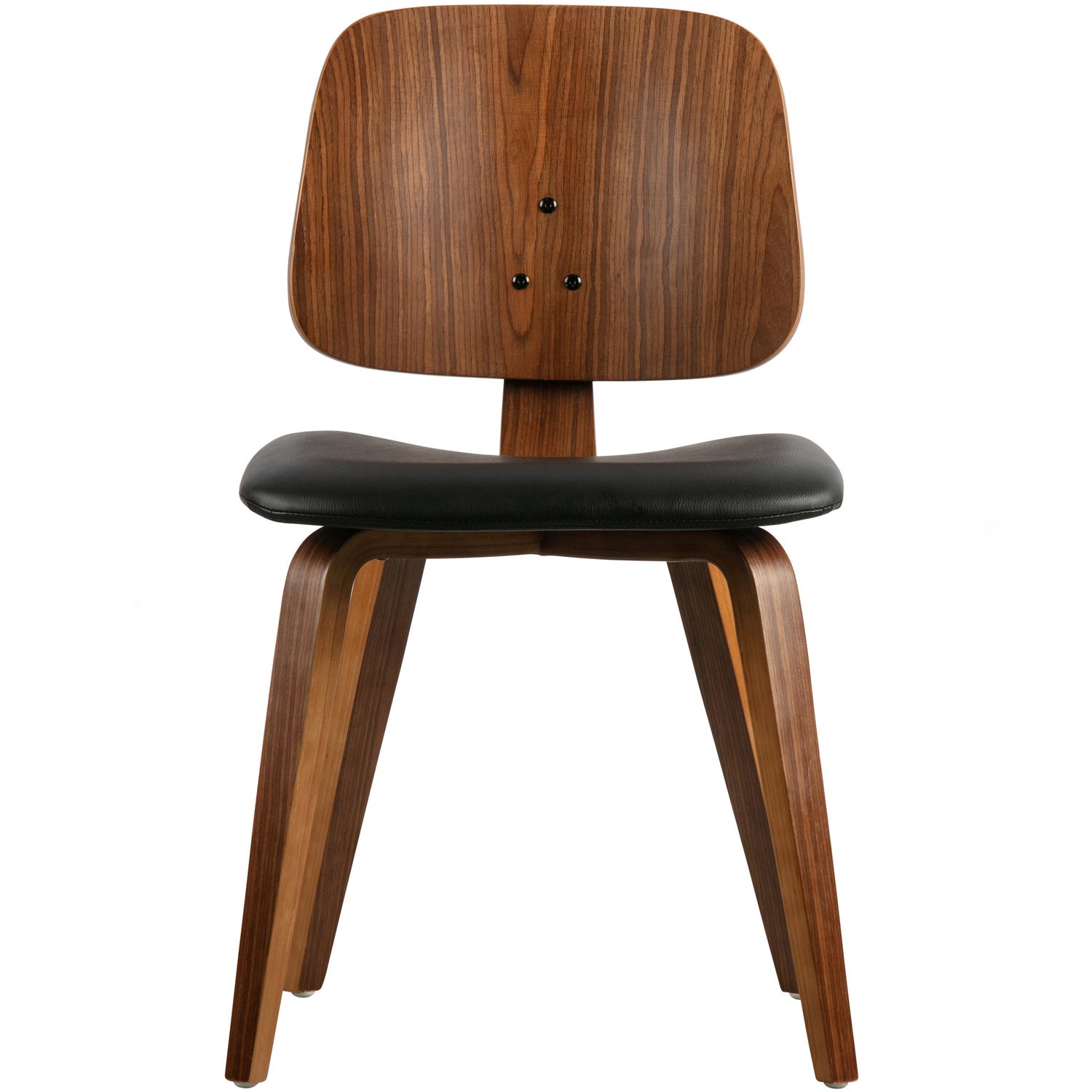 CLASSIC Chair walnut veneer with black eco-leather