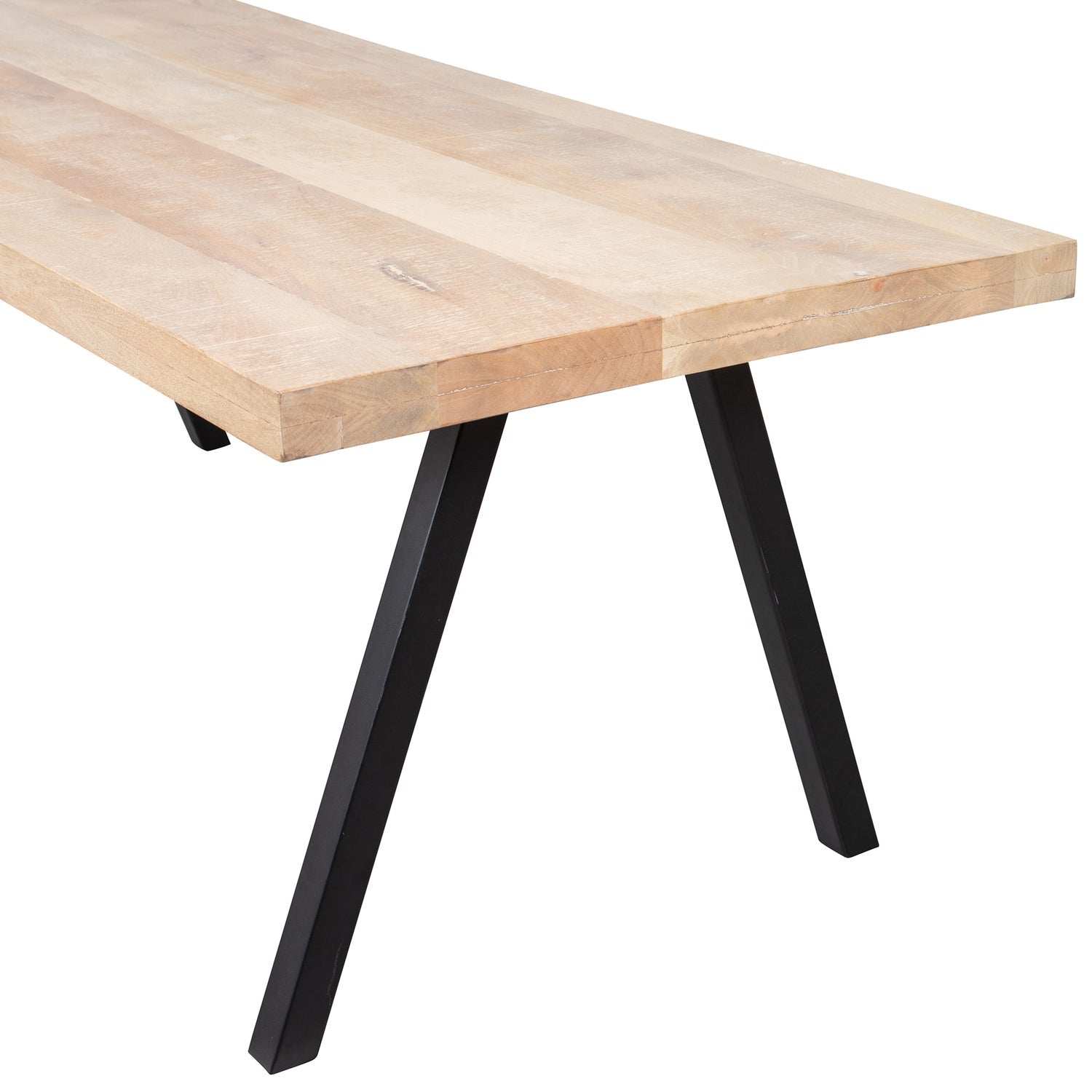 Rectangular Table TABLO Mango Wood with V-Shaped Base