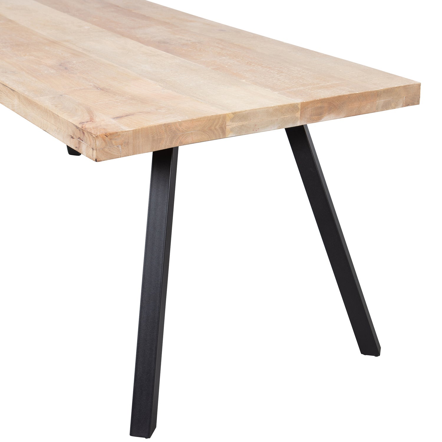Rectangular Table TABLO Mango Wood with V-Shaped Base
