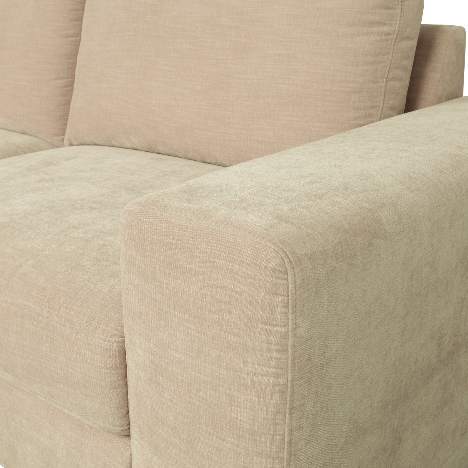 Sofa FAMILY - right-side end element in sand