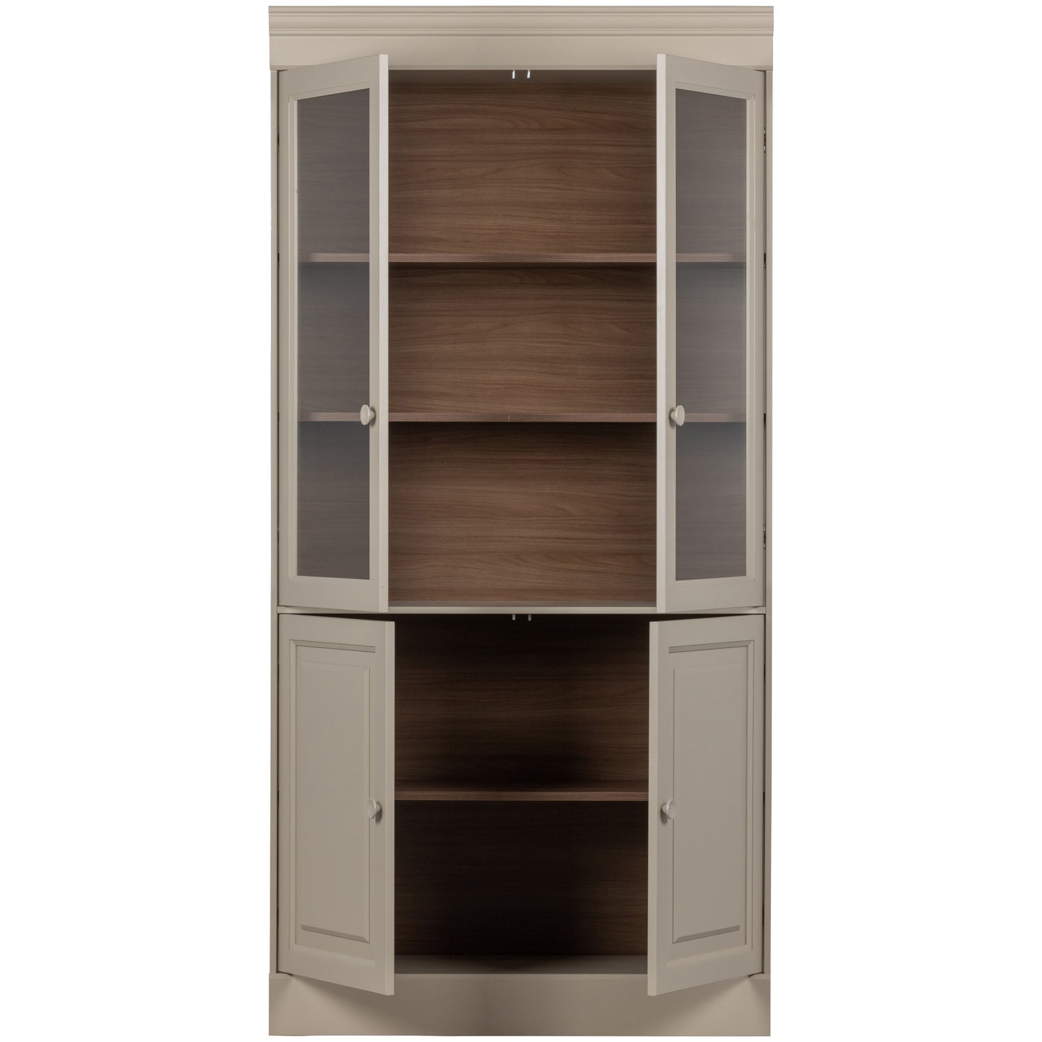 CHOW Display Cabinet in Gray Beige