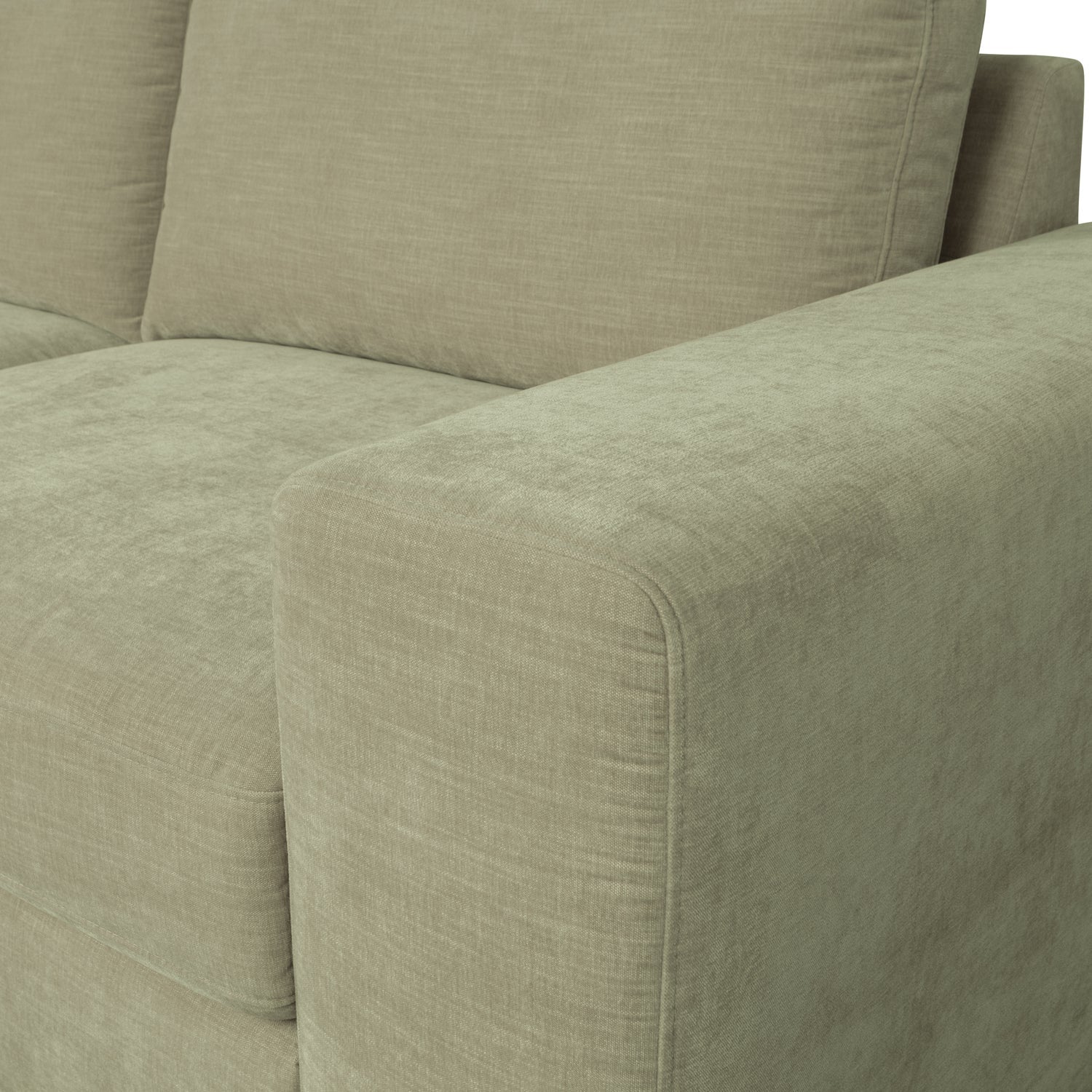 Sofa FAMILY - rechter Endmodul grün