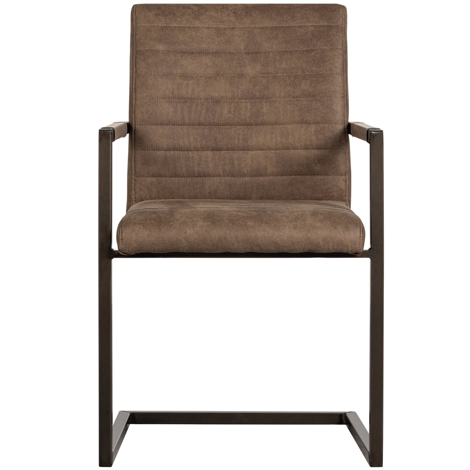 Brown Eco -Leder -Bass -Stuhl