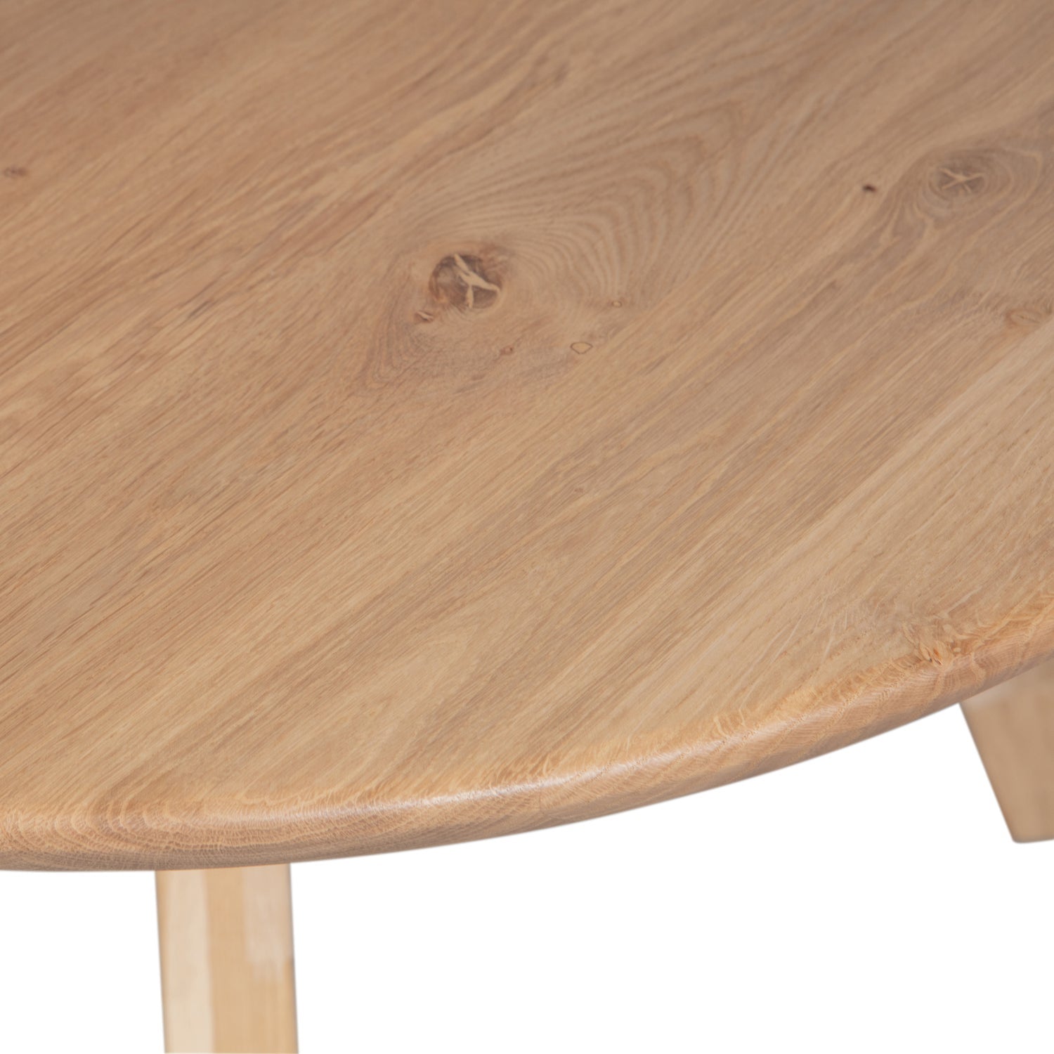 Ovaler Tischtablo Eiche Holz