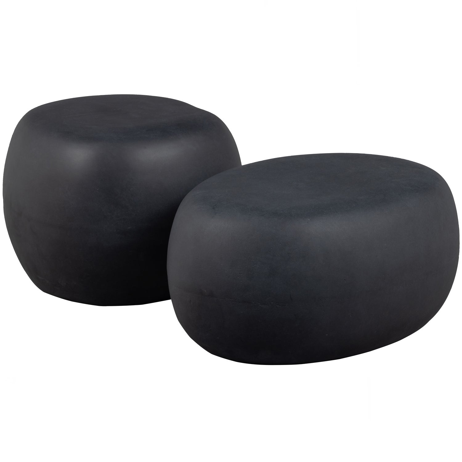 Black Outdoor Side Table PEBBLE