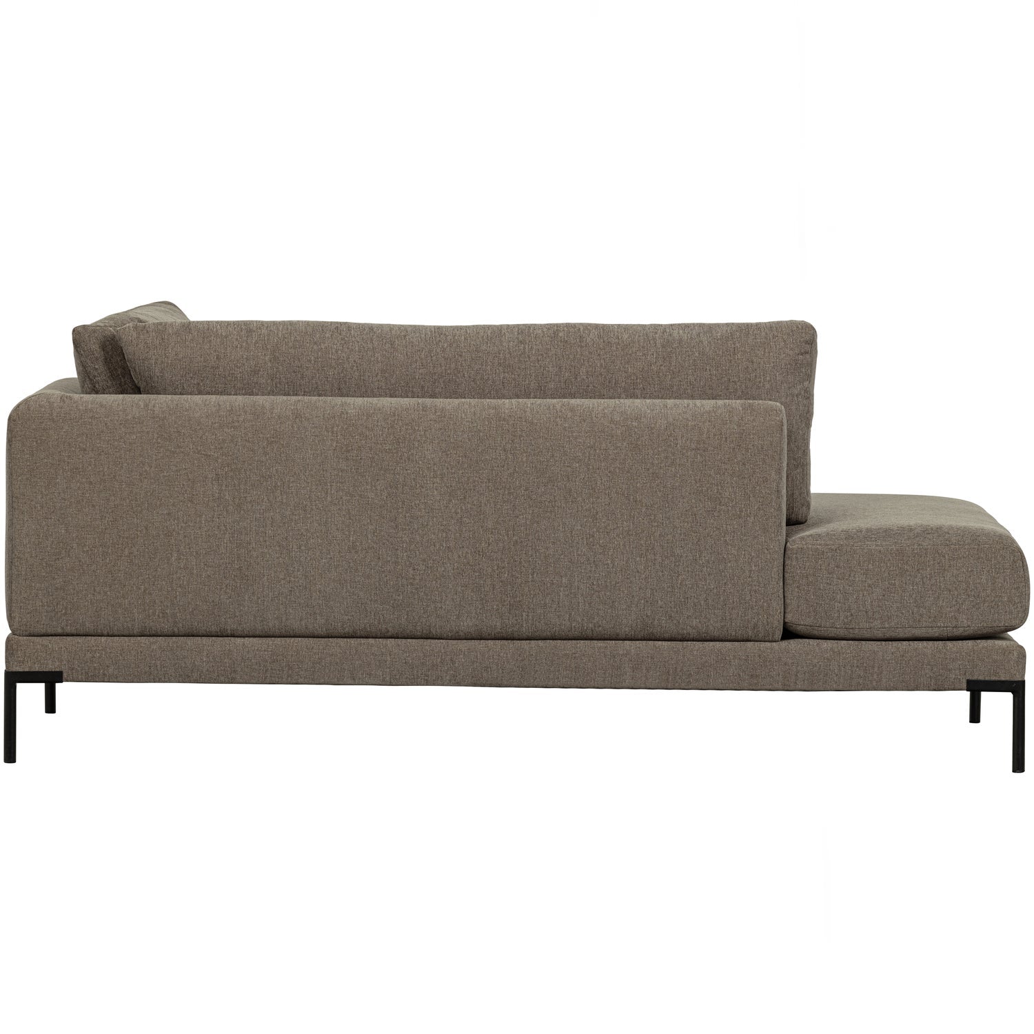 Right-facing chaise longue COUPLE taupe