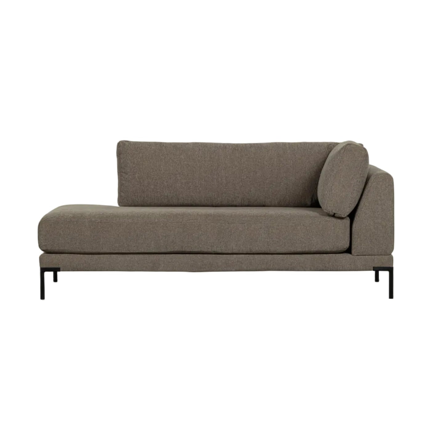 Right-facing chaise longue COUPLE taupe