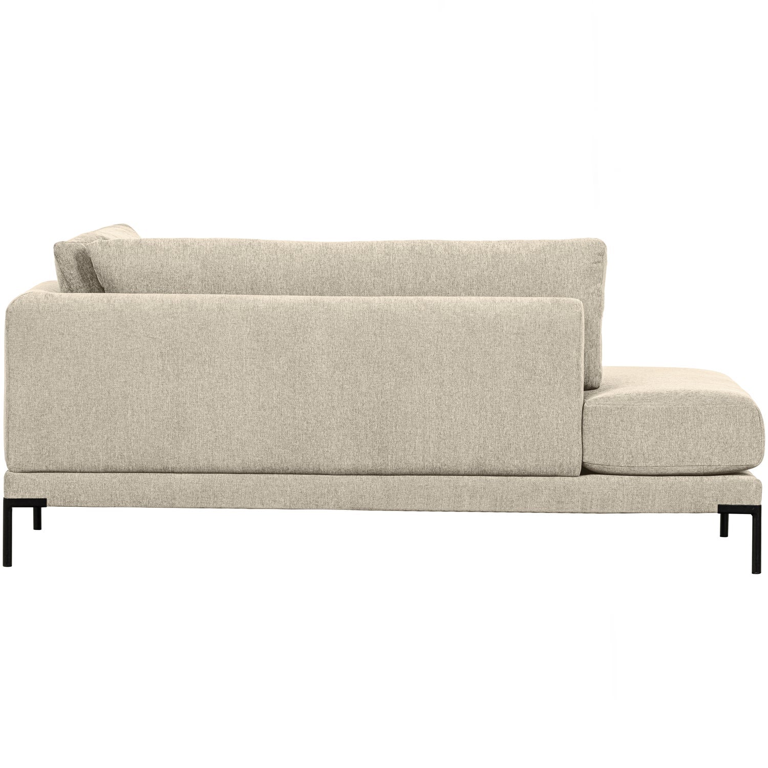 Right-facing chaise longue COUPLE sand