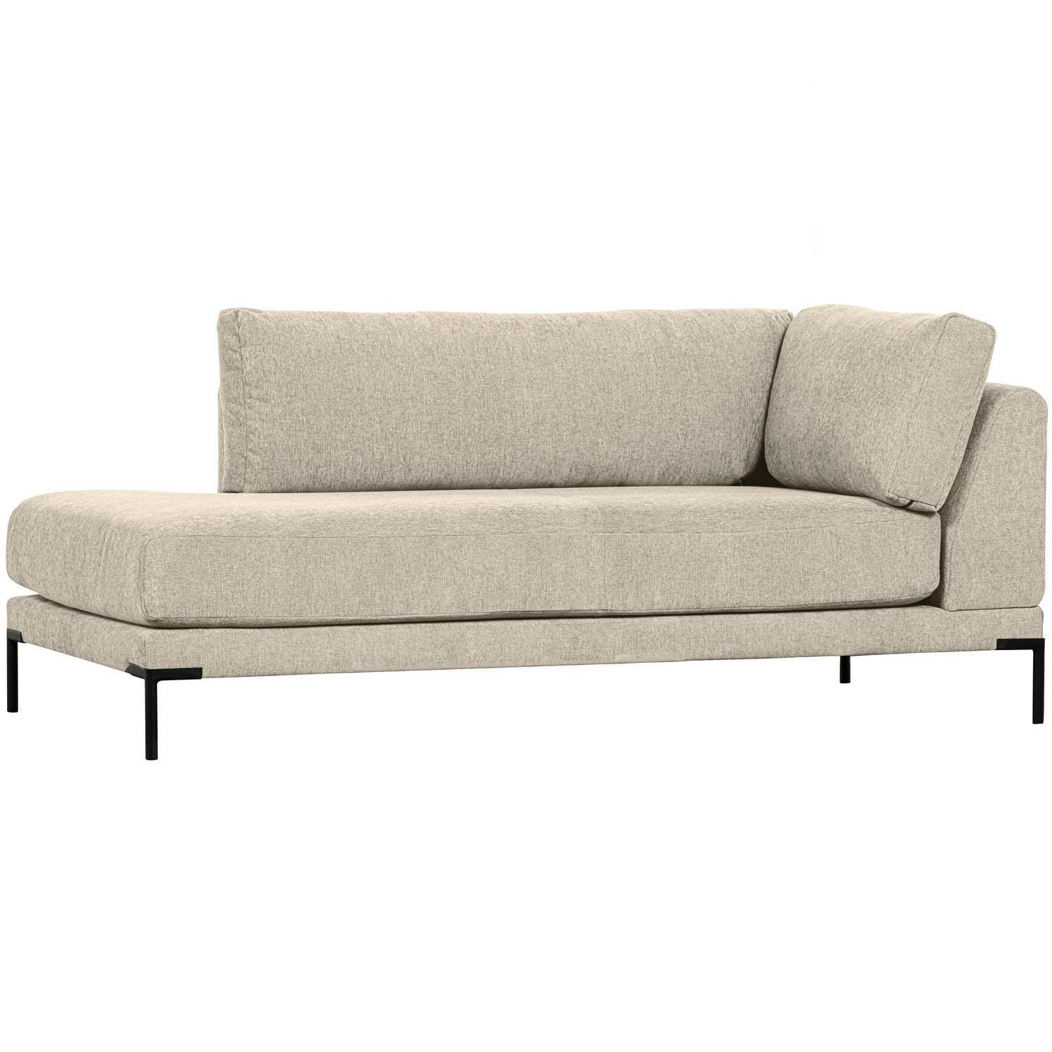 Right-facing chaise longue COUPLE sand