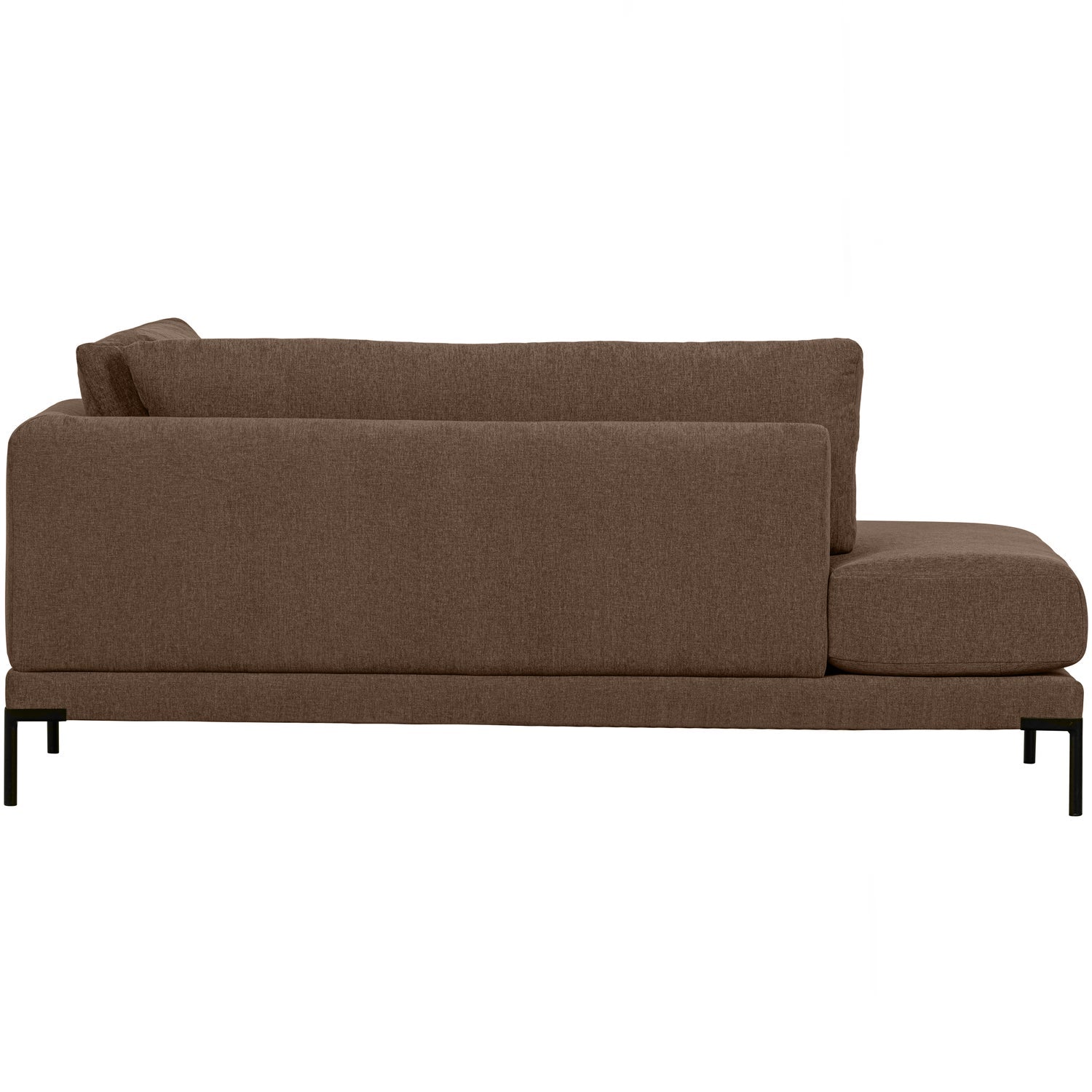 Right-facing chaise longue COUPLE chocolate