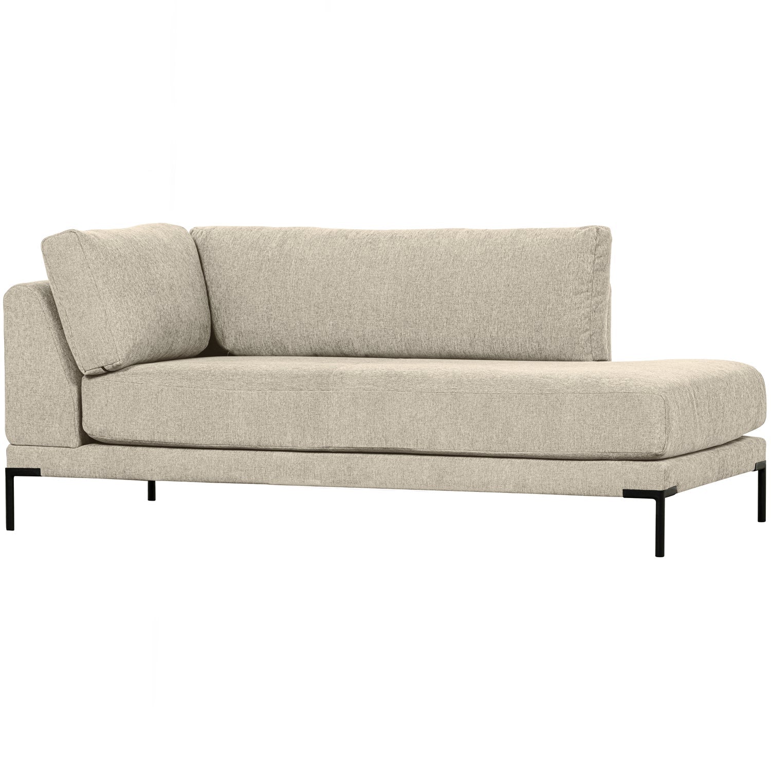 Left-facing chaise longue COUPLE sand